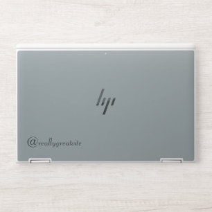Ash Gray Solid Color Simple HP Laptop Skin