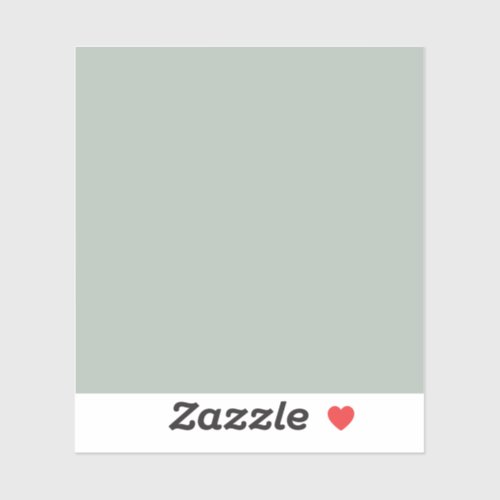 Ash gray solid color sticker