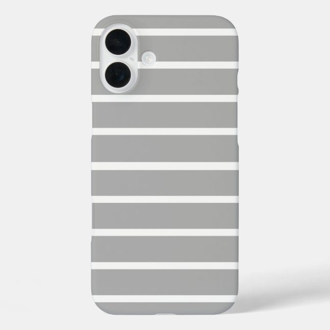 Ash Gray Stripes Design  Case-Mate iPhone Case (Back)