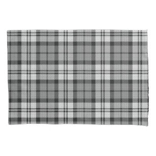 Ash Grey Blackwatch Campbell Tartan Plaid Pillow Case