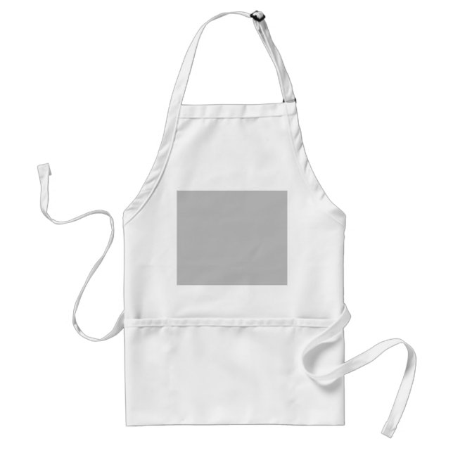 Ash Grey,Cloud,Cotton Seed, Adult Apron (Front)