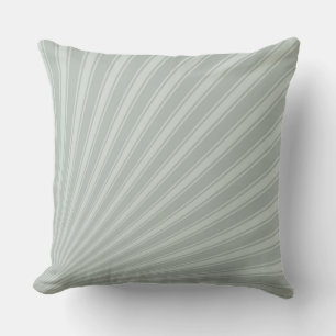 Ash grey Color Stripe Funky Pattern Throw Pillow