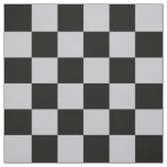 Ash Grey Gray Checker Pattern Design Fabric