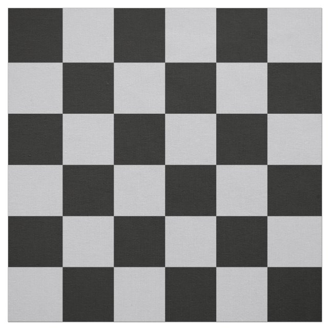 Ash Grey Gray Checker Pattern Design Fabric (Swatch)