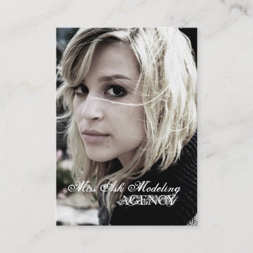 Ash Modeling, AGENCY Business Card