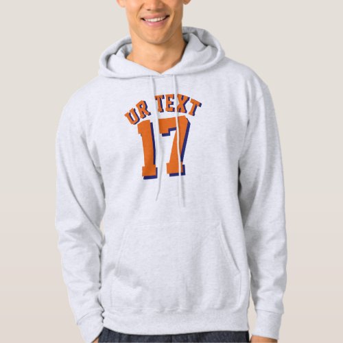 Ash  Orange Adults  Sports Jersey Design Hoodie