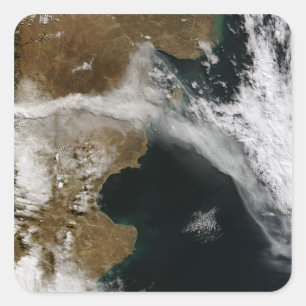 Ash plume from eruption of Chaiten volcano, Chi Square Sticker