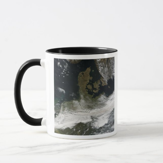 Ash plume from Eyjafjallajokull Volcano 2 Mug (Left)