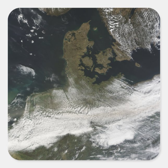 Ash plume from Eyjafjallajokull Volcano 2 Square Sticker (Front)