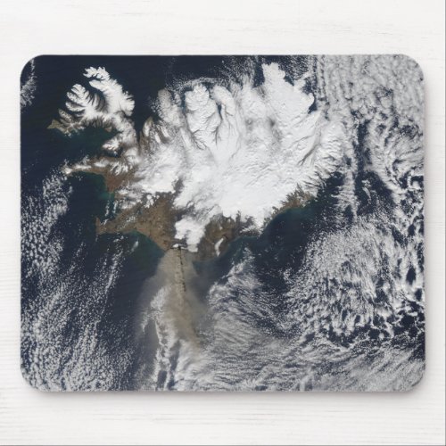 Ash plume from Eyjafjallajokull Volcano Icelan Mouse Pad