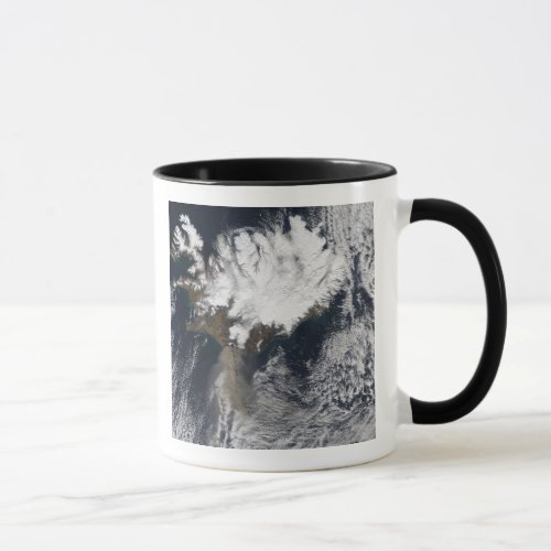 Ash plume from Eyjafjallajokull Volcano Icelan Mug