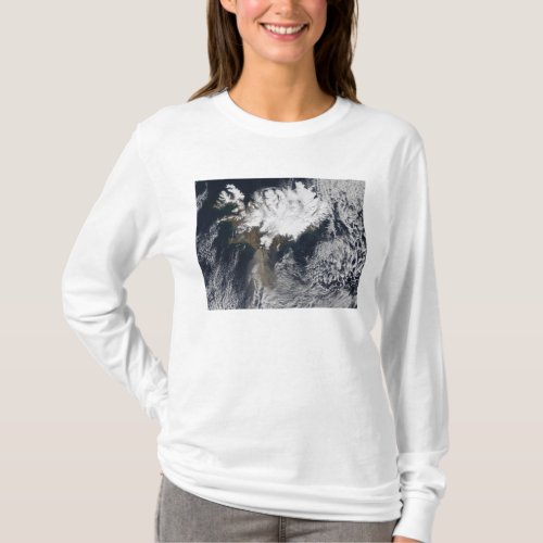 Ash plume from Eyjafjallajokull Volcano Icelan T_Shirt