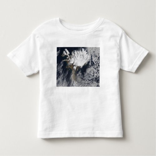 Ash plume from Eyjafjallajokull Volcano Icelan Toddler T_shirt