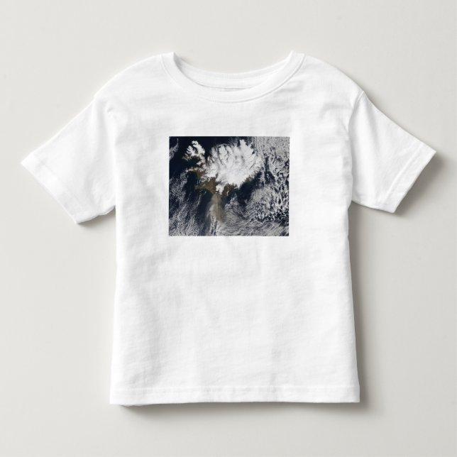 Ash plume from Eyjafjallajokull Volcano, Icelan Toddler T-shirt (Front)