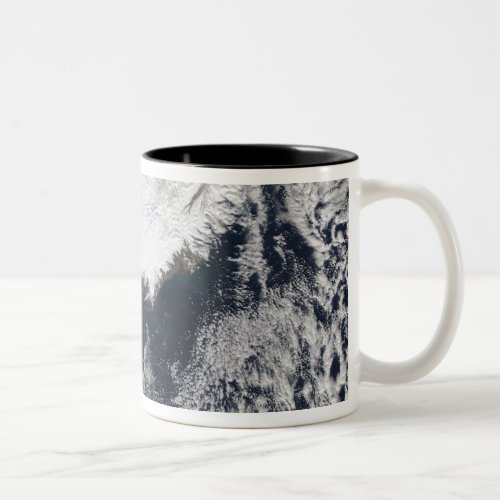 Ash plume from Eyjafjallajokull Volcano Icelan Two_Tone Coffee Mug