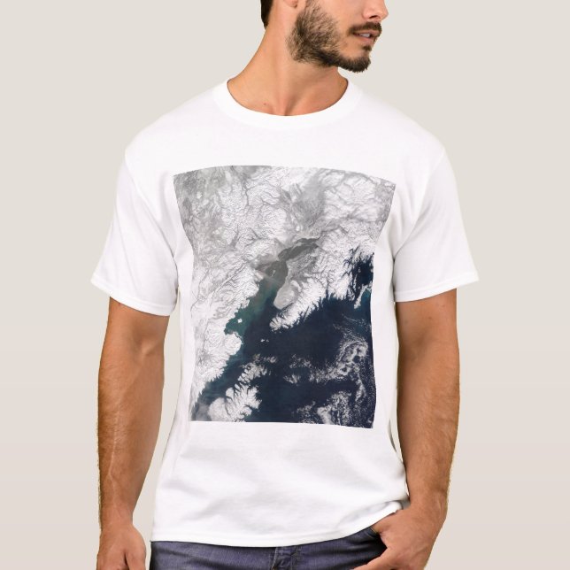 Ash plume from Mount Redoubt, Alaska T-Shirt (Front)
