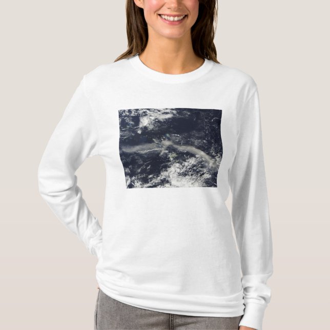 Ash Plume from Soufriere Hills, Montserrat T-Shirt (Front)