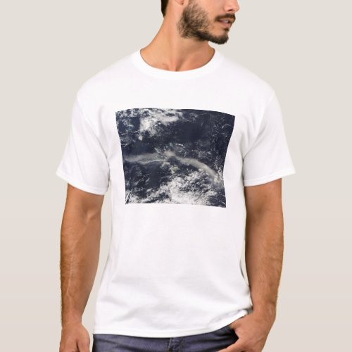 Ash Plume from Soufriere Hills Montserrat T_Shirt