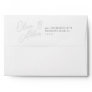 Ash | Script Watermark Wedding 5x7 Envelope