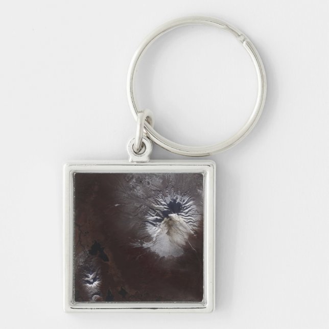 Ash stains on Russia's Shiveluch volcanoÃ¯Â¿Â½s sl Keychain (Front)