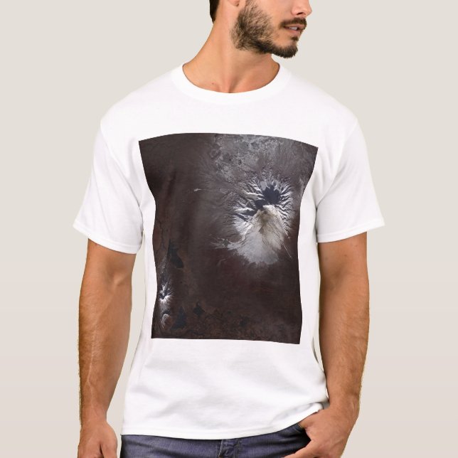 Ash stains on Russia's Shiveluch volcanoÃ¯Â¿Â½s sl T-Shirt (Front)