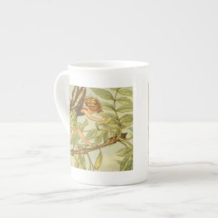 Ash Tree Fairy Walking on Branch Bone China Mug
