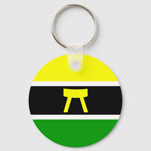 Ashanti, Ghana flag Keychain (Front)