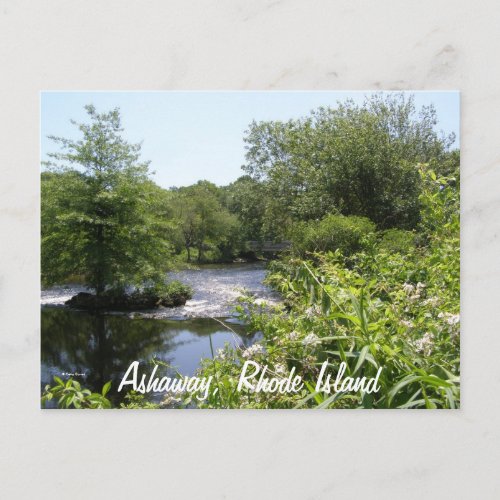 Ashaway Rhode Island Postcard