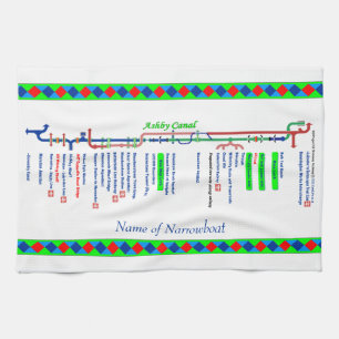 Ashby Canal Route UK Waterways Green Towel