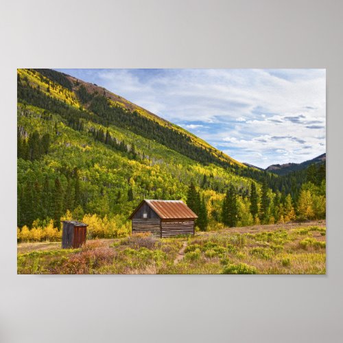 Ashcroft Colorado Ghost Town Cabin Poster
