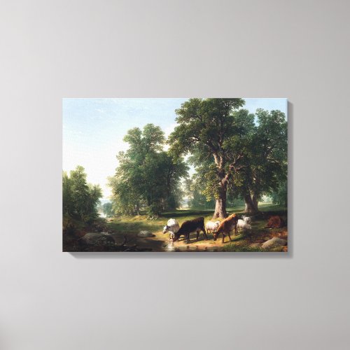 Asher Brown Durand Summer Afternoon Canvas Print