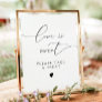 ASHER Calligraphy Love Is Sweet Dessert Table  Poster