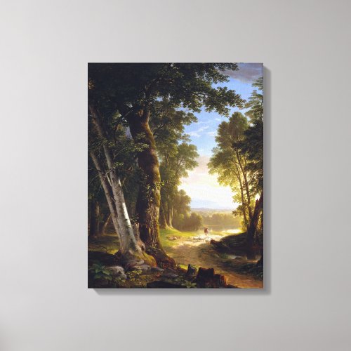 Asher Durand The Beeches Canvas Print