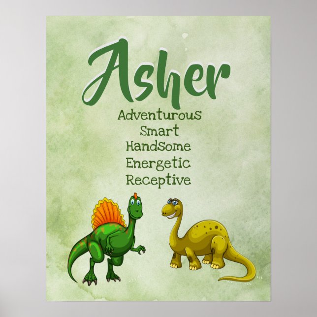 Asher Name Poster (Front)
