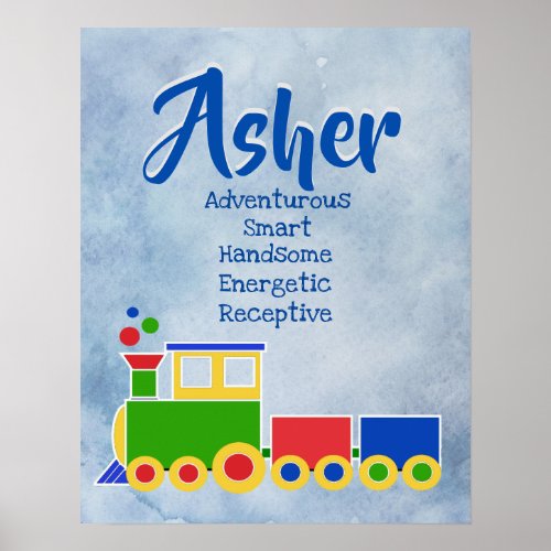 Asher Name Poster