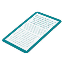 Asher Yatzar Hebrew Blessing Turquoise