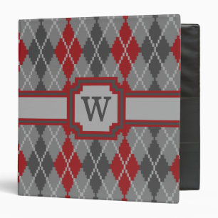 Ashes and Embers Argyle Binder