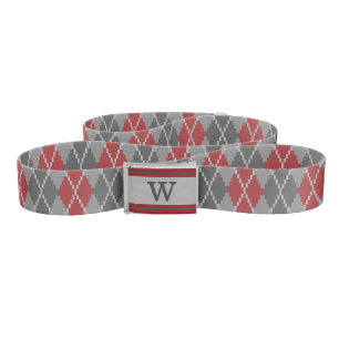 Ashes and Embers Argyle Casual Belt