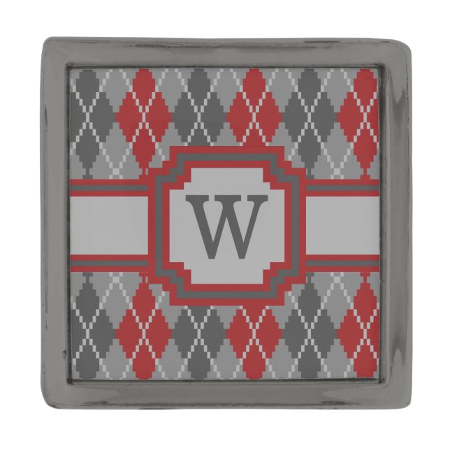 Ashes and Embers Argyle Lapel Pin (Front)