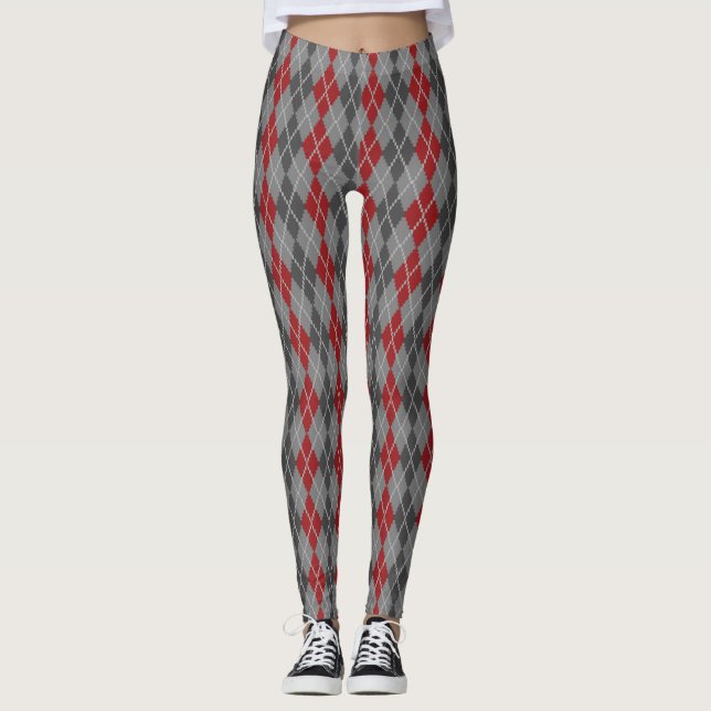 Ashes and Embers Argyle Leggings (Front)