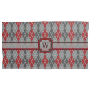 Ashes and Embers Argyle Pillow Case