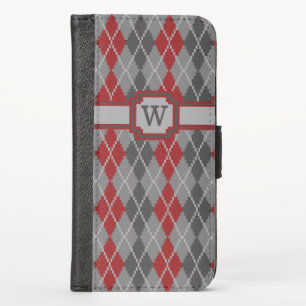 Ashes and Embers Argyle Smartphone Wallet Case