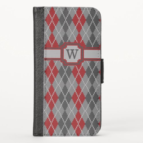 Ashes and Embers Argyle Smartphone Wallet Case