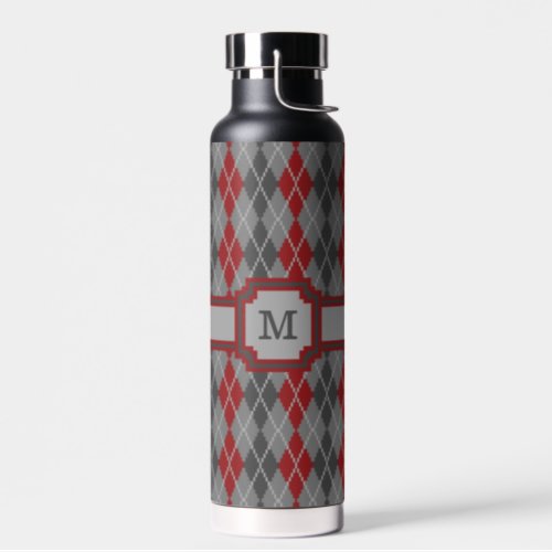 Ashes and Embers Argyle Water Bottle