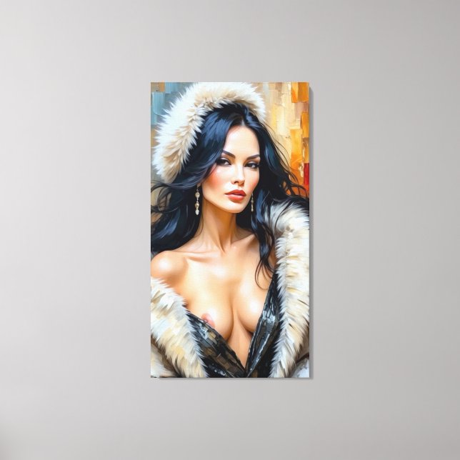 Ashes on Ice Stretched Canvas Print (Front)