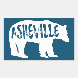 Asheville Bear Rectangular Sticker