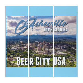 🍺 Asheville Beer City USA Canvas Triptych