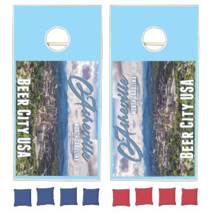 Asheville Beer City USA Cornhole Boards Set