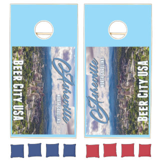 Asheville Beer City USA Cornhole Boards Set