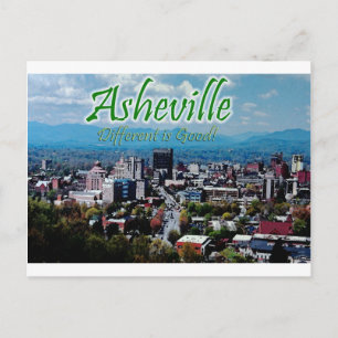 Asheville...Different is good! Postcard